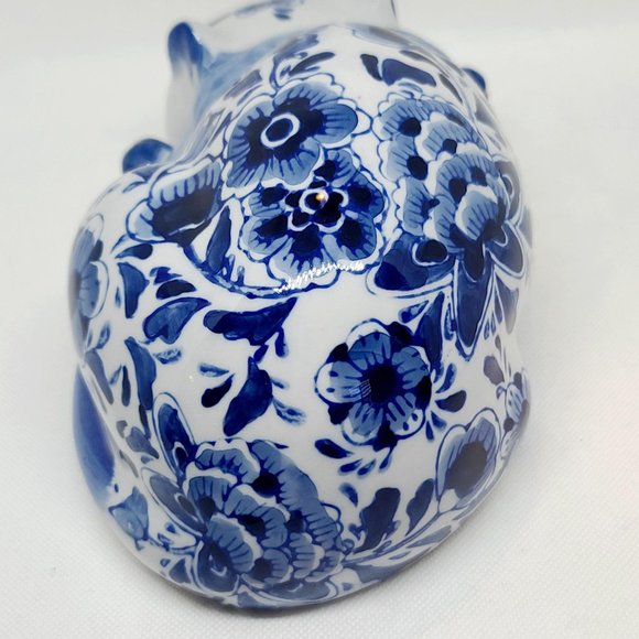 Large Vintage Chinoiserie Sleeping Cat - Picture 5 of 8